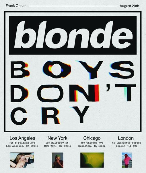 Frank Ocean Launches 'Boys Don't Cry' Pop-Up Shops With Magazine