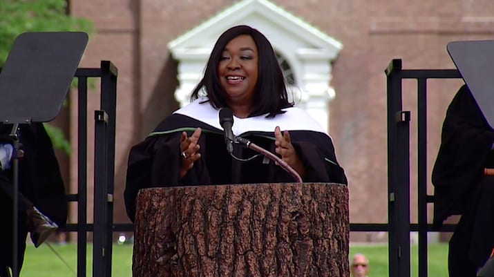 Scandal's Shonda Rhimes Returns To Her Alma Mater To Deliver The Commencement Address To Dartmouth's Class Of 2014.